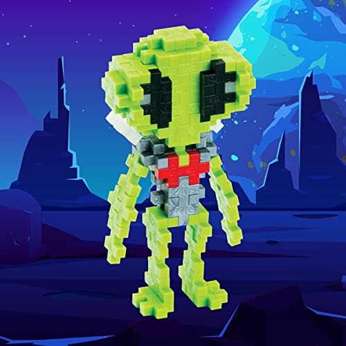 PLUS PLUS Alien Tube - 3D Figure Building Block Set - Image 2