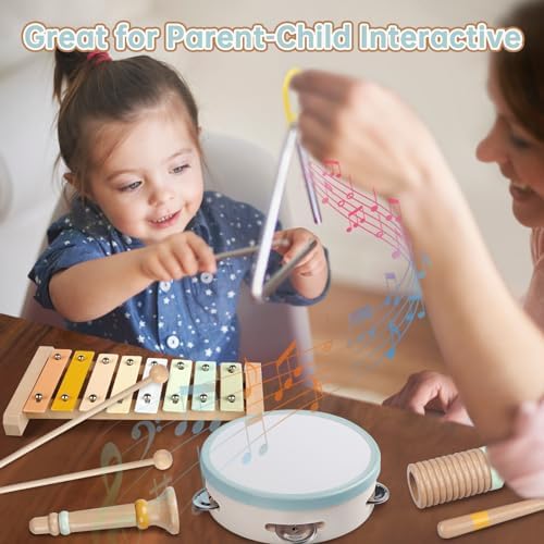 Baby Musical Instruments - Montessori Wooden Toys for Toddlers Sensory Play - Image 4