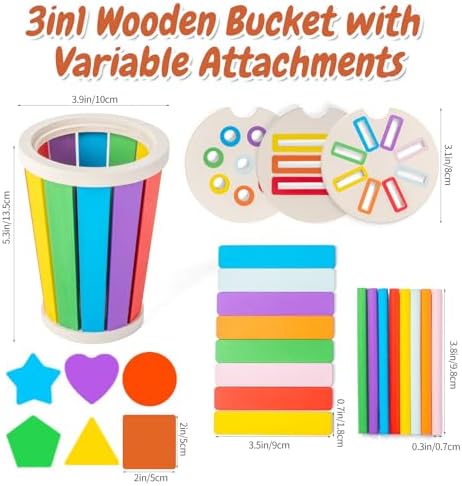 Montessori Wooden Color Sorting Toys for Toddlers 1-3 - Image 6