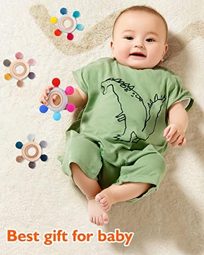 akolik Baby Teething Toys,Teething Relief Teethers Toy for Babies 0-3-6-9-12 Months Old Boys Girls BPA Free Baby Chew Toys Infant Toys Newborn Accessories - Image 6