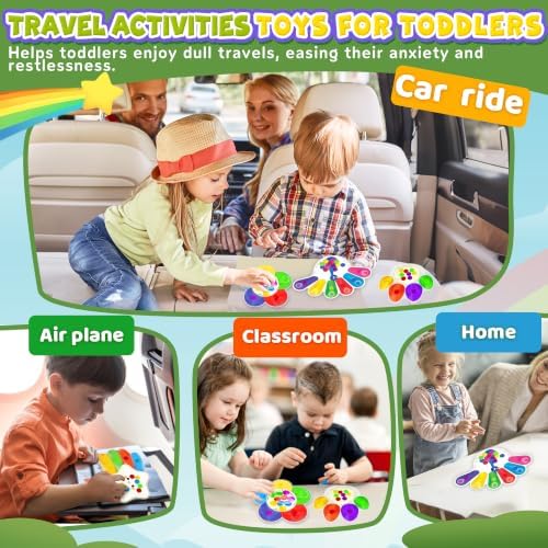 4PC Color Sorting Sensory Toys Fine Motor Skills for Toddler, Preschool Classroom Activities Autism Autistic Quiet Toys for Kids Calm Down Toy Travel Roadtrip Essentials for Kid Boy Girl Gift - Image 5