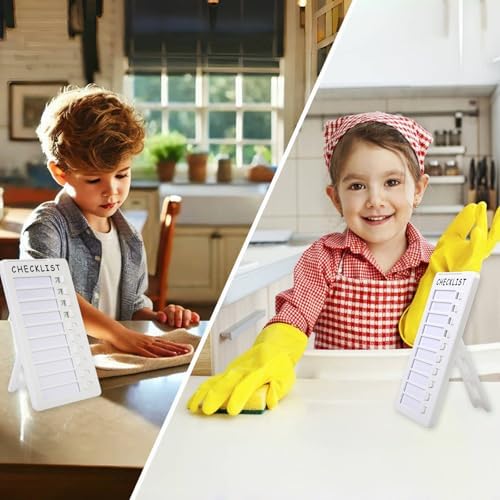 Dry Erase Chore Chart for Kids, Standable Whiteboard Checklist Board - Image 4