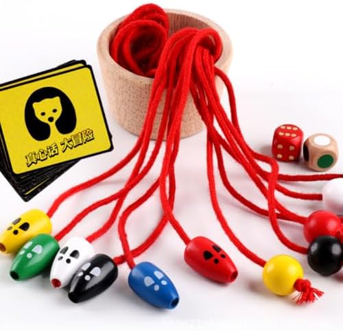 NUOBESTY 1 Set Wooden Mouse Catching Game Cat Catch Mouse Toy Creative Desktop Game Wooden Interactive Board Toys - Image 5