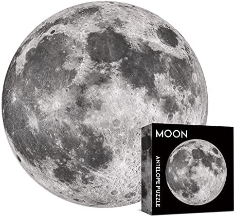 Antelope - 1000 Piece Puzzle for Adults, Space Moon Jigsaw Puzzles 1000 Pieces, Telescope Planet Close-up Round Puzzle, High Resolution, Matte Finish, No Dust Space Puzzle by ANTELOPE