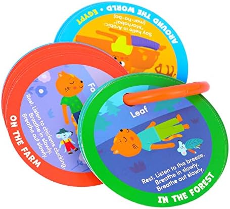 MOLLYBEE KIDS Preschool Yoga Cards for Kids, Set of 40 Poses and Activities, Beginner Yoga for Kids, Gifts for Ages 3+ - Image 3