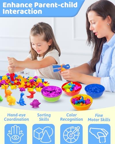 Counting Dinosaurs Montessori Toys for 3 4 5 Years Old, Learning Toys Gifts - Image 4