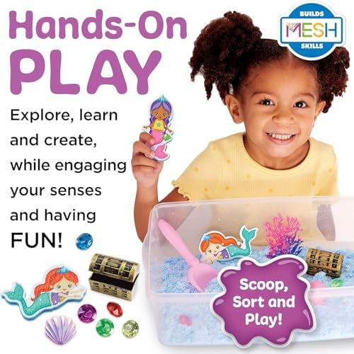 Creativity for Kids Sensory Bin: Mermaid - Mermaid Toys and Sensory Bins for Toddlers, Sensory Box and Bin Filler, Toddler Activities and Gifts for Girls (Ages 3+) - Image 3