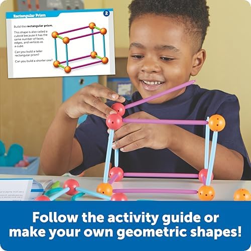 Learning Resources STEM Explorers Geomakers - 58 Pieces, Ages 5+ STEM Toys for Kids, Kindergartner Learning Toys, Shapes for Kids - Image 4