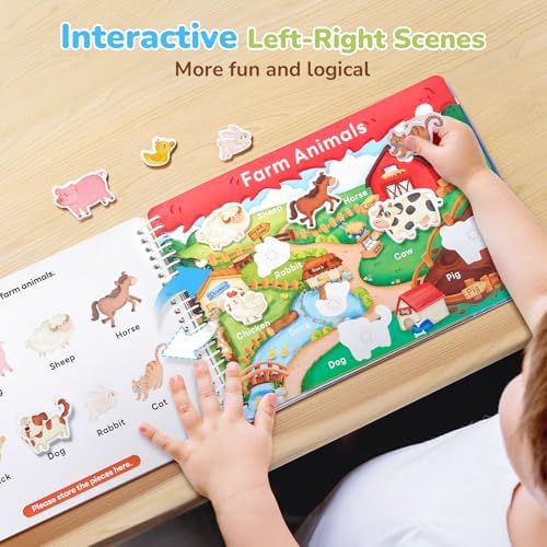 JoyCat Preschool Busy Book for Toddlers 3-5, Learning Activities, Educational Sensory Toys, Autism Learning Material, Back to School, Birthdays Presents for Boys Girls - Image 4