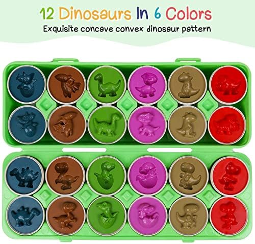 Dinosaurs Eggs,Egg Toys for Toddlers,Montessori Geometric Egg Puzzle Toy Early Educational Learning Color Sorting & Shape Matching Easter Basket Stuffers Gifts for Boys Girls - Image 2