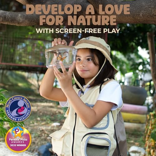 Kids Explorer Kit with Safari Vest & Hat for 3-7 Year Old Boys & Girls - Image 2