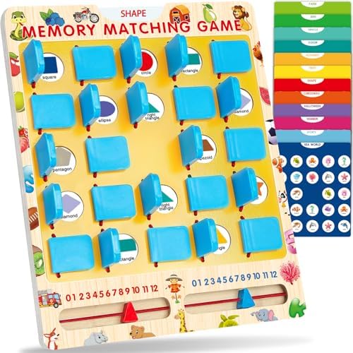 Matching Memory Game for Kids, Travel Toys Games Activities for 3-5 4-8 by walenty