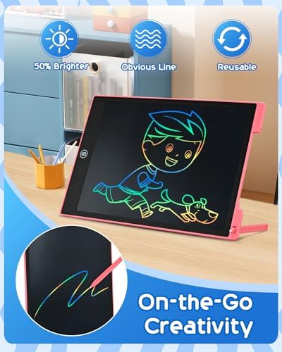 cimetech 2 Pack LCD Writing Tablet for Kids, Doodle Board Drawing Pad - Image 4