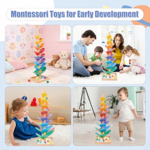 Marble Run Wooden Music Tree Montessori Toys Marble Runs for Kids 4-8 - Image 6
