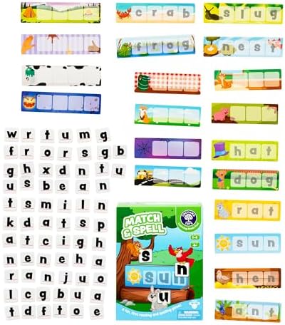 Orchard Toys Match & Spell Game - New Art, Develop Your Children's Early Reading and Spelling Skills in This Updated, Fun Word-Building, 2 Ways to Play, for Ages 4+, Single or Multiplayer - Image 2