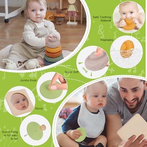 Adena Montessori 6 in 1 Sensory Play Kit 7-12 Months Baby - Image 3