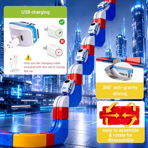 Electric Train Set for Kids, 147PCS (90 Cube Tracks) STEM Building Toy - Image 3