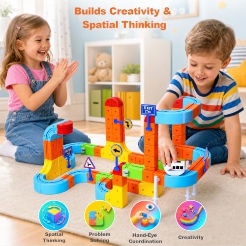 146PCS Electric Train Set for Kids, 3D Flexible Race Track STEM Toy - Image 3