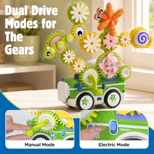 4 in 1 STEM Gear Toys for Kids Ages 3+, Educational Building Blocks, 71Pcs - Image 5