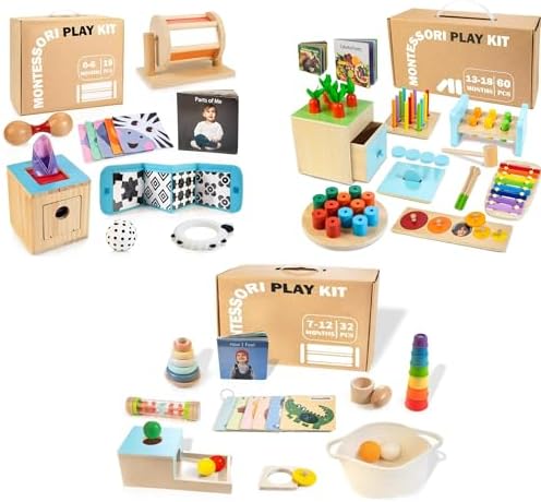 WOODMAM Montessori Educational Box for Baby Toddler by WOODMAM