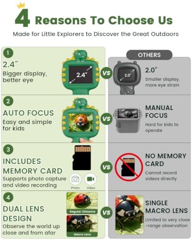 Outdoor Portable Kids Microscope: Handheld Microscope Auto Focus - Image 3