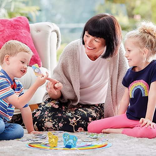 Orchard Toys Moose Games Rainbow Unicorns Game. Race Your Unicorns Over The Rainbow to a Pot of Gold in This Magical, Fun Color-Matching Game! Ages 3+ for 2-4 Players - Image 3