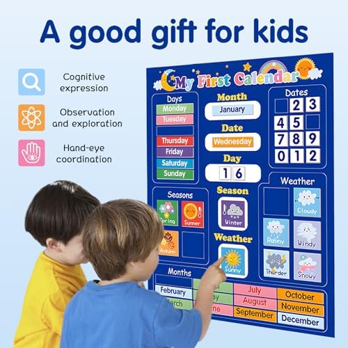Adena Montessori Magnetic Learning Calendar, 3-6y - Image 6