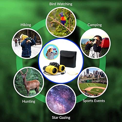 Kids Binoculars Ages 3-12 with Compass & Whistle - Image 6