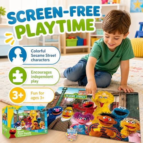 Sesame Street - Best Friends 36pc Floor Puzzle - Jigsaw Puzzle with Vibrant Artwork and Durable Pieces - Fun Family Activity, Brain Challenge, and Educational Entertainment for Kids, Teens, and Adults - Image 4