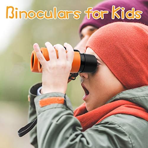 Scotamalone Kids Binoculars Shock Proof Toy Binoculars Set for Age 3-12 Years Old Boys Girls Bird Watching Educational Learning Hunting Hiking Birthday Presents - Image 5