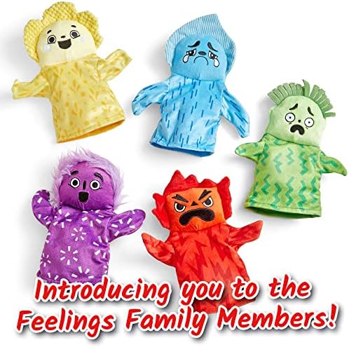 hand2mind Feelings Family Hand Puppets and See My Feelings Mirror | Social Emotional Learning Activities - Image 3