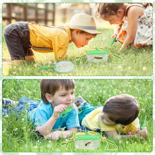 Halloscume 6 Sets Bug Catcher for Kids Insect Catching Kit, Green - Image 6