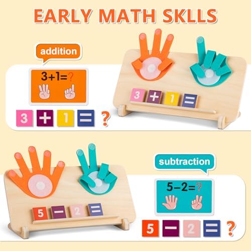 Preschool Math Manipulatives Learning Toys for Toddlers 2-4 - Image 3