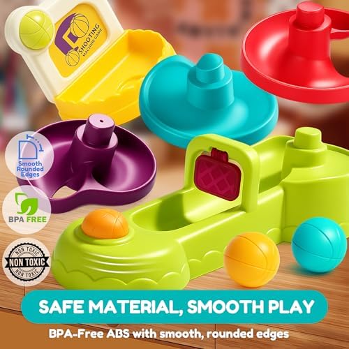 Ball Drop Toy for Toddlers 1-3, Babies Spiral Ball Ramp Tower - Image 6