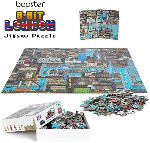 bopster 8-bit London Pixel Jigsaw Puzzle 180 Pieces for Kids Teens and Adults 57 x 42cm Level 1 - Image 4