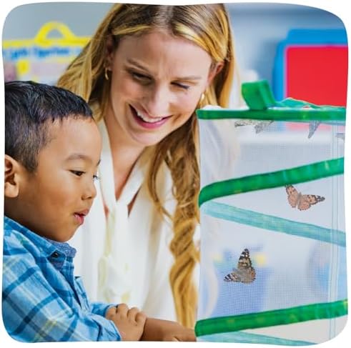 Insect Lore Raise and Release Butterfly Garden Kit – Caterpillar Habitat with redeemable Voucher – STEM-accredited Butterfly Growing Kit for Kids, Classrooms, and Homeschool Learning - Image 5