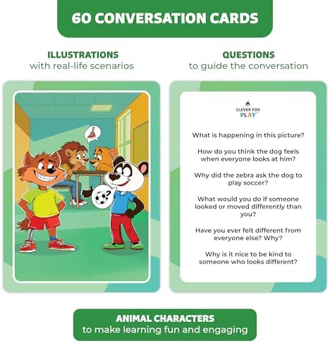 Who What Why Diversity Conversation Cards for Kids, SEL Game, Ages 4+ - Image 2