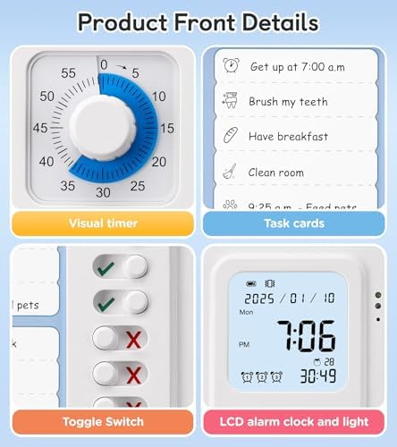 3-in-1 Visual Timer & ADHD Tool for Kids|Adults - Image 3