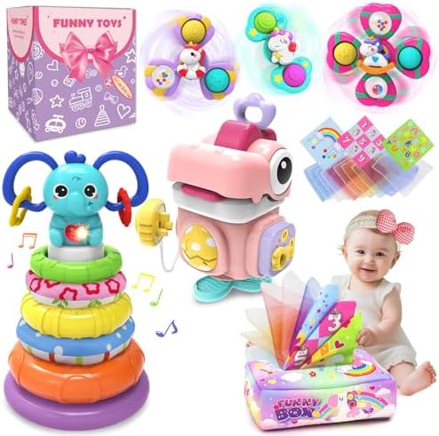 4 in 1 Baby Toys 12 Months,Sensory Educational Gift for Toddlers Aged 1-3 by Unknown