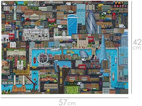 bopster 8-bit London Pixel Jigsaw Puzzle 180 Pieces for Kids Teens and Adults 57 x 42cm Level 1 - Image 7