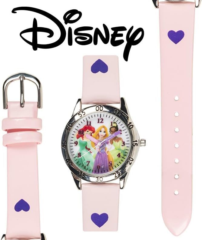 Disney Princess Time Teacher Watch for Kids – Easy Analog Time Learning, Colorful Princess Design, Adjustable Strap - Image 5