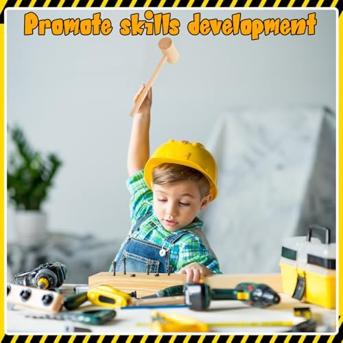Realspring 8 Set Wooden Hammer Toys Kids Hammer Pounding Toy - Image 4