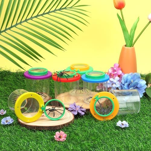 Coopay 6 Pcs Insect Bug Viewer for Kids - Bug Jars, Critter Insect Cage, Bug Container, Bug Catcher, Magnifying Insect Box for Children, Kids Science Nature Exploration Collecting Kit - Image 5