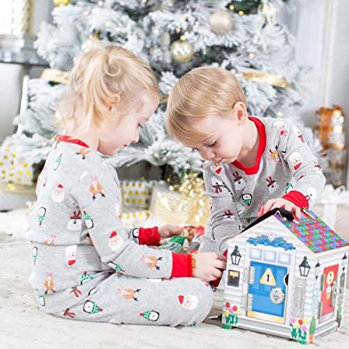 Melissa & Doug Take-Along Wooden Doorbell Dollhouse - Doorbell Sounds, Keys, 4 Poseable Wooden Dolls Portable Doll House, Doorbell House for Kids Ages 3+ - Image 2