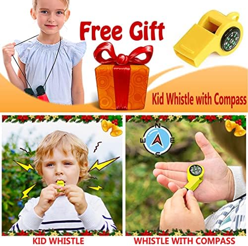 Kids Binoculars Best Gifts for 3-12 Years Boys Girls High-Resolution Optics Shockproof Mini Compact Binocuolar Toys Folding Small Telescope for Bird Watching Camping Outdoor Play - Image 6