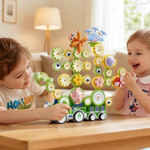 4 in 1 STEM Gear Toys for Kids Ages 3+, Educational Building Blocks, 71Pcs - Image 2