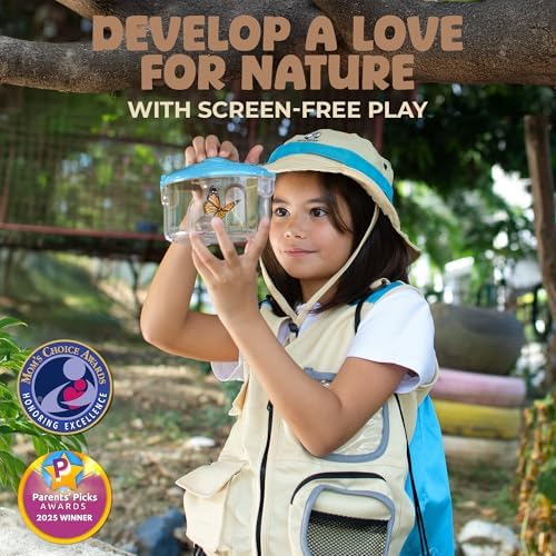 Kids Explorer Kit with Safari Vest & Hat for 3-7 Year Old Boys & Girls - Image 2