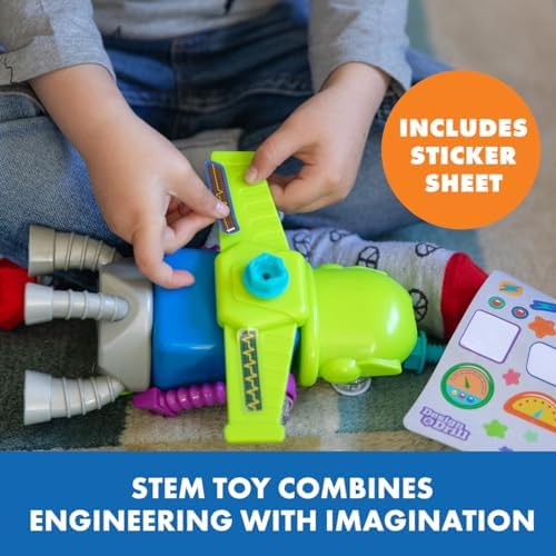 Educational Insights Design & Drill Robot Workshop - Construction Toys & Tools for Kids, Robot Toy Building Sets, Kids' Tool Set with Real Electric Drill Toy, Take Apart STEM Set, Gifts for Ages 3+ - Image 6