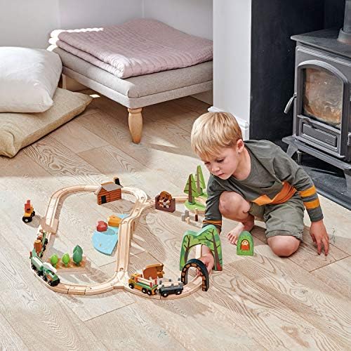 Tender Leaf Toys - Forest Tunnels - Stacking Train Set Accessories - Toy Stacker, Blocks - Open-Ended Toy Set for Inspires Creative and Imaginative Roleplay - Age 3+ - Image 4
