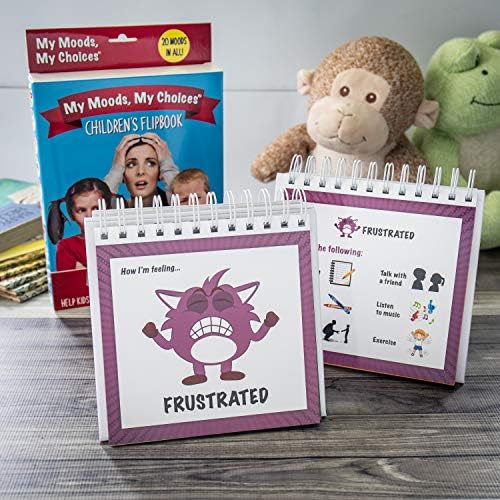 The Original Mood Flipbook for Kids; 20 Different Moods/Emotions; Autism; ADHD; Help Kids Identify Feelings and Make Positive Choices; Laminated Pages (Monster Flipbook) - Image 5